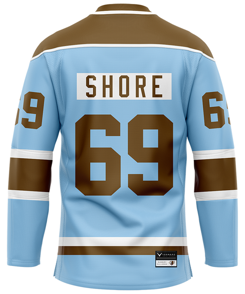 Shore 69 Black Sudbury Bulldogs Hockey Jersey