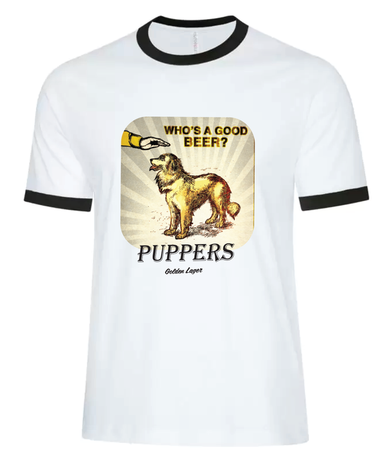 Puppers Vintage Ringer Tee