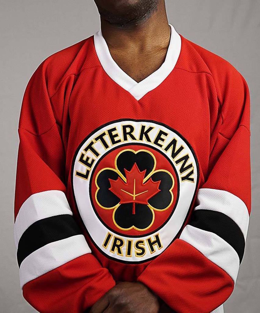 Letterkenny Irish Custom Hockey Jersey (Red) Youth XS