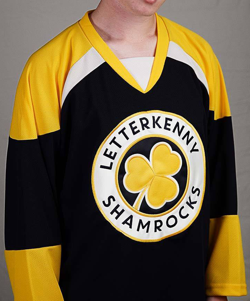 Letterkenny Shamrocks Senior Adult Fan Hockey Jerseys Navy / Large